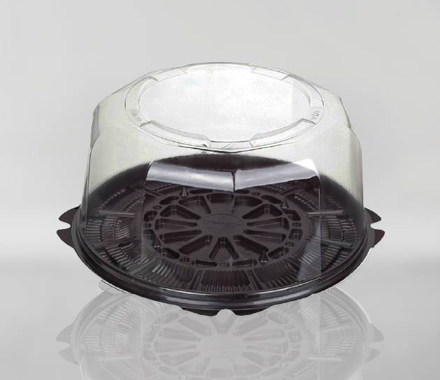 Кругла безреберна упаковка для тортів T-022KH